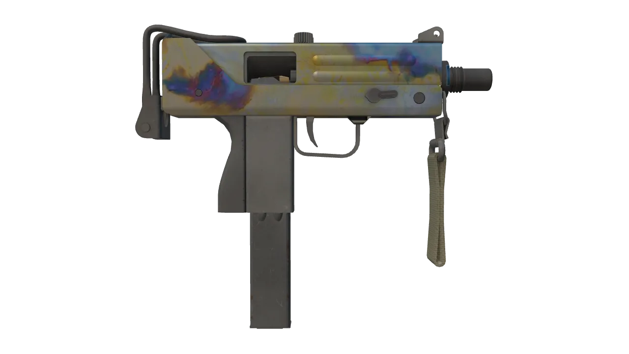 MAC-10 | Case Hardened seed #41, back