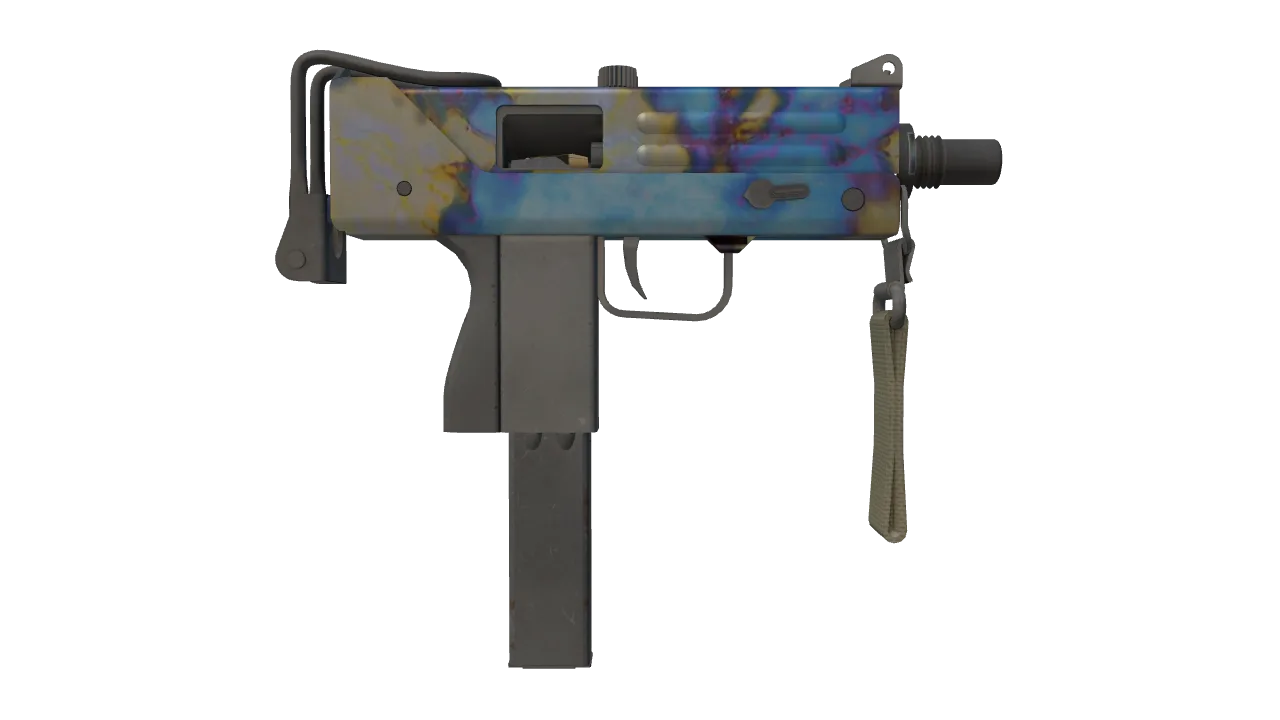 MAC-10 | Case Hardened seed #414, back