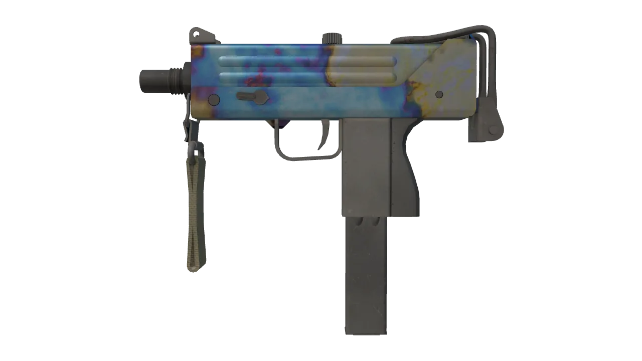 MAC-10 | Case Hardened seed #414, front