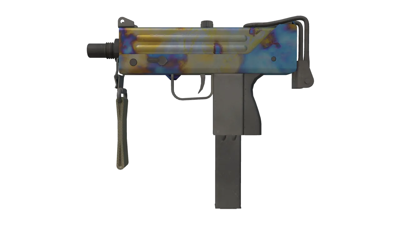MAC-10 | Case Hardened seed #421, front