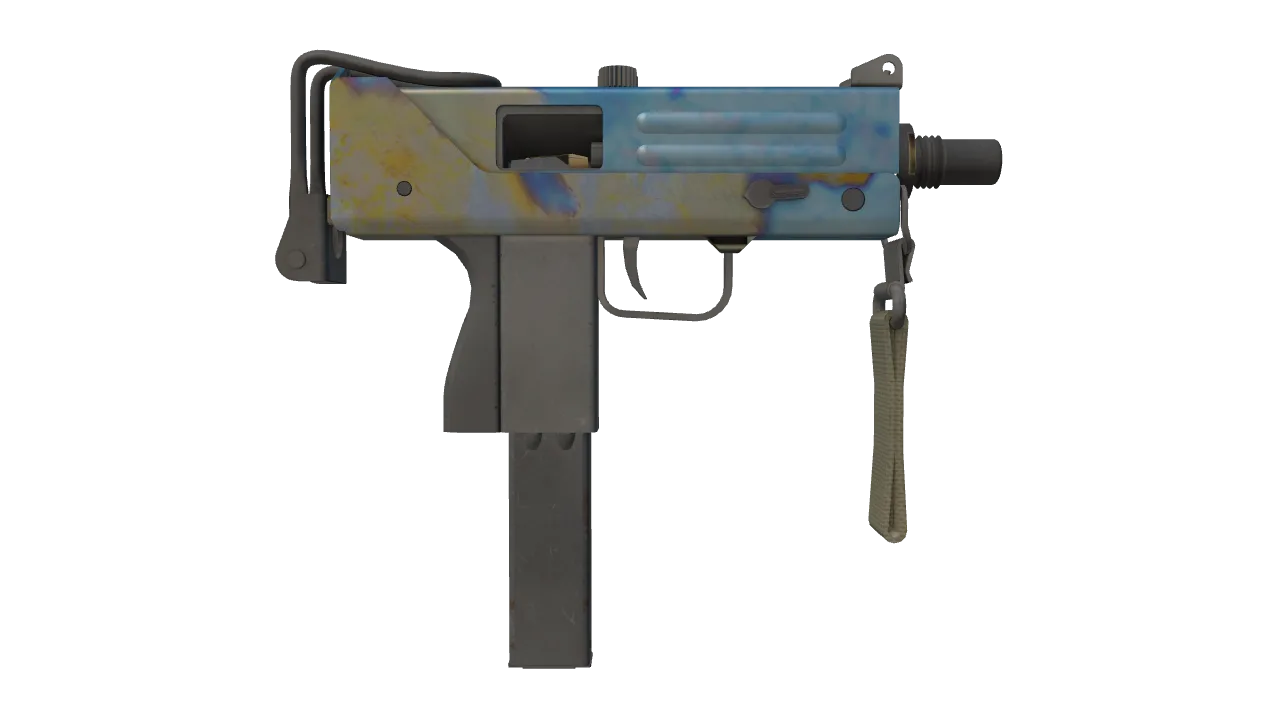 MAC-10 | Case Hardened seed #424, back