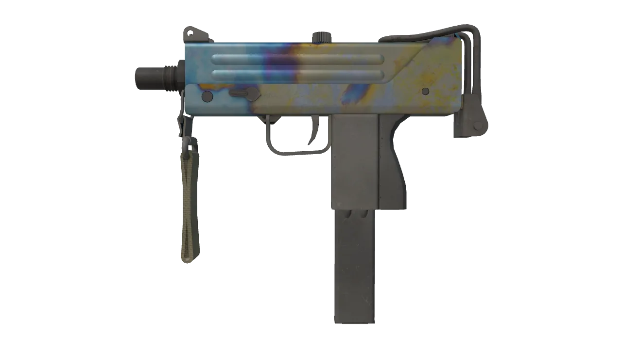MAC-10 | Case Hardened seed #424, front