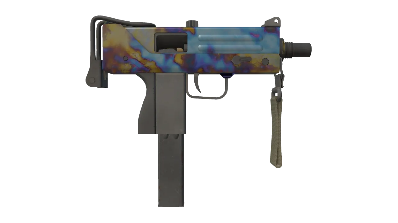 MAC-10 | Case Hardened seed #434, back