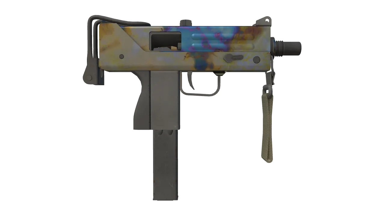MAC-10 | Case Hardened seed #442, back