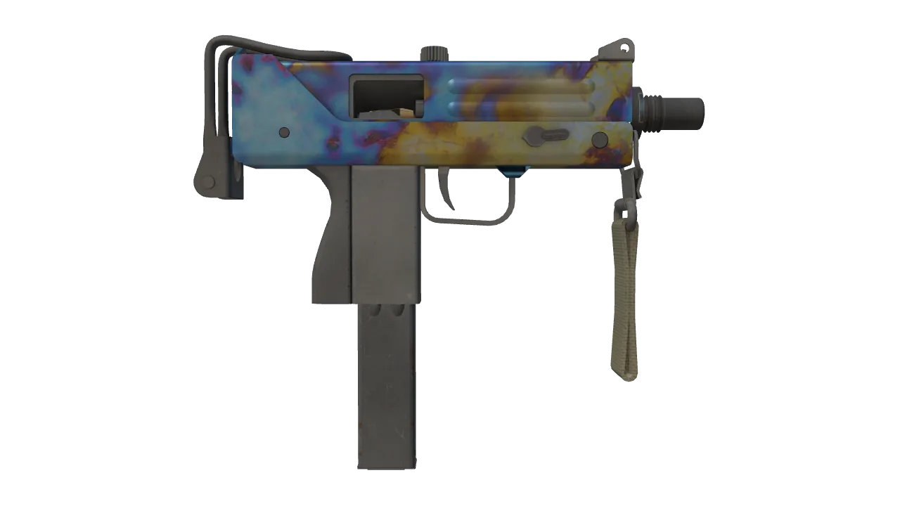 MAC-10 | Case Hardened seed #443, back