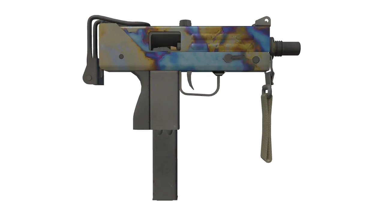 MAC-10 | Case Hardened seed #445, back