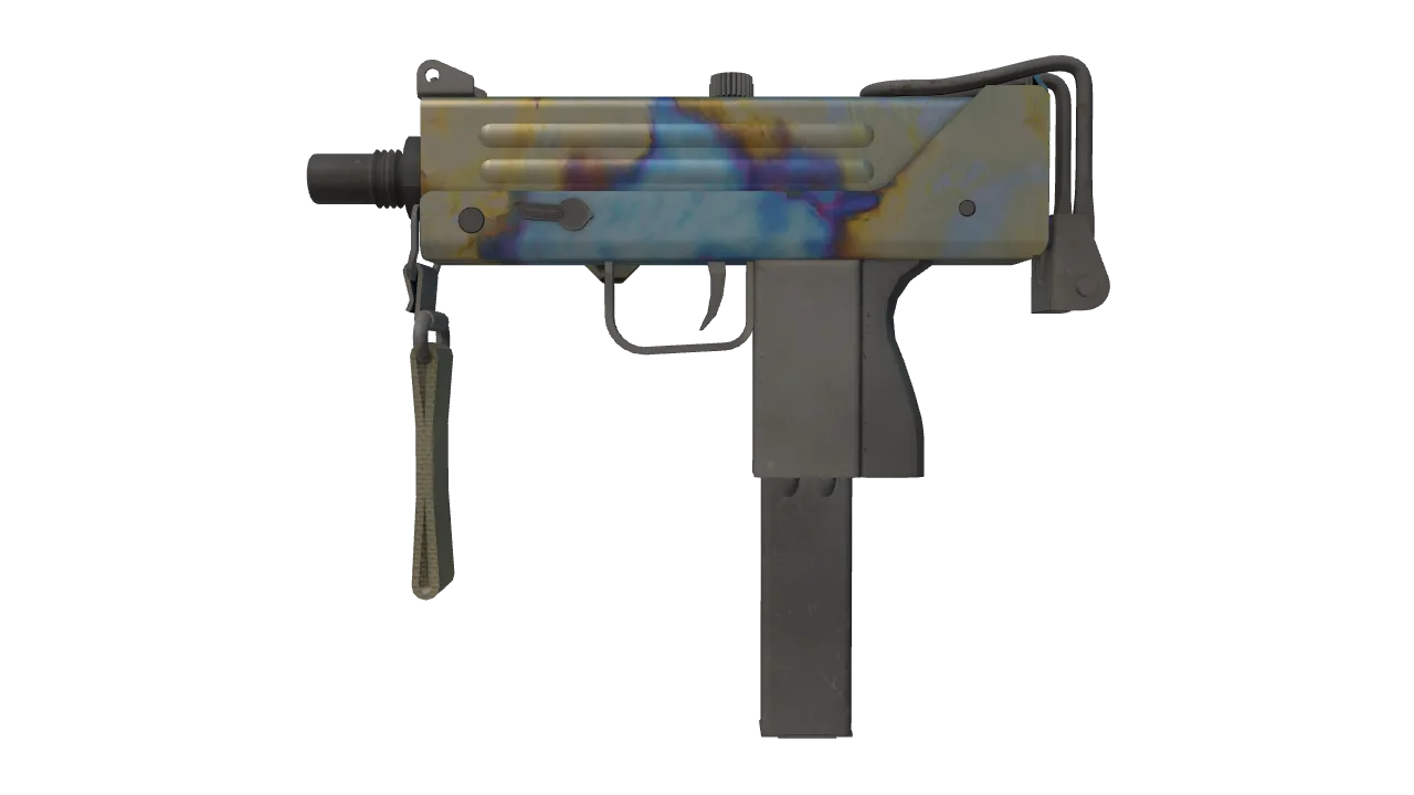 MAC-10 | Case Hardened seed #445, front