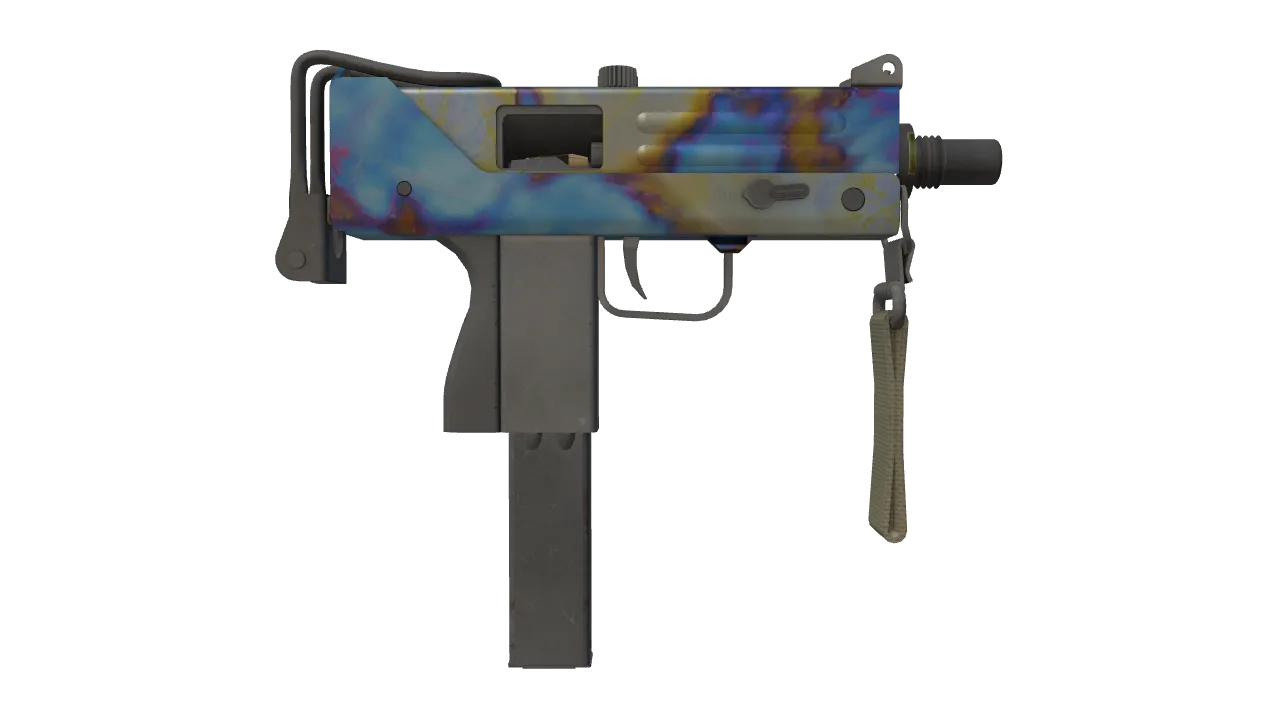 MAC-10 | Case Hardened seed #451, back