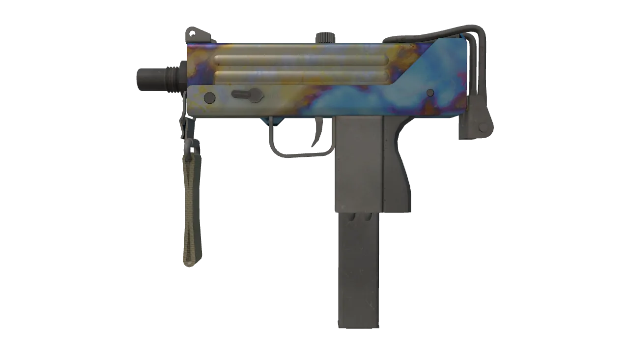 MAC-10 | Case Hardened seed #451, front