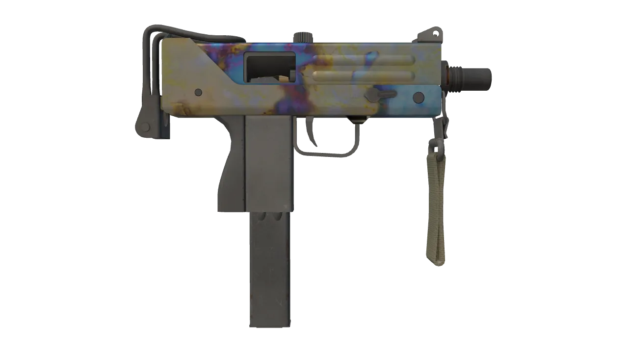 MAC-10 | Case Hardened seed #453, back