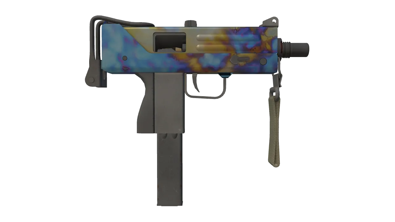 MAC-10 | Case Hardened seed #455, back