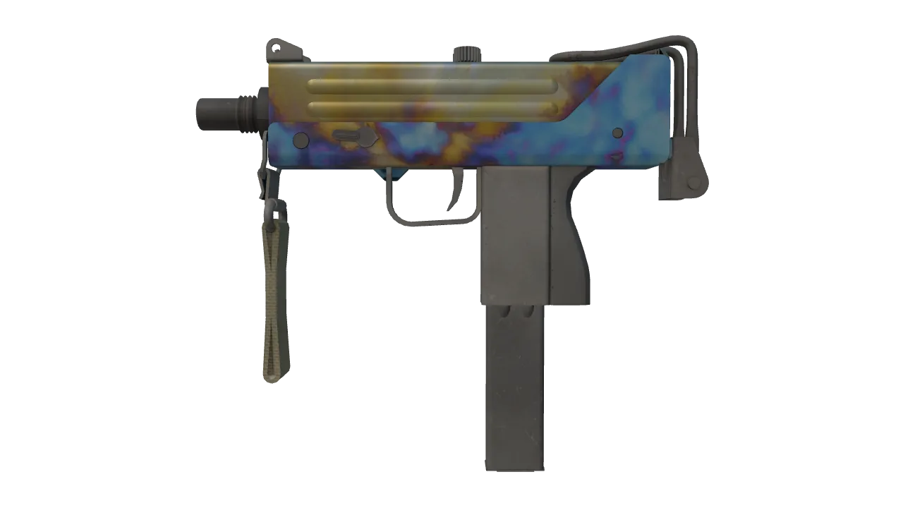 MAC-10 | Case Hardened seed #455, front