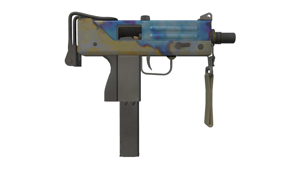 MAC-10 | Case Hardened seed #458, back