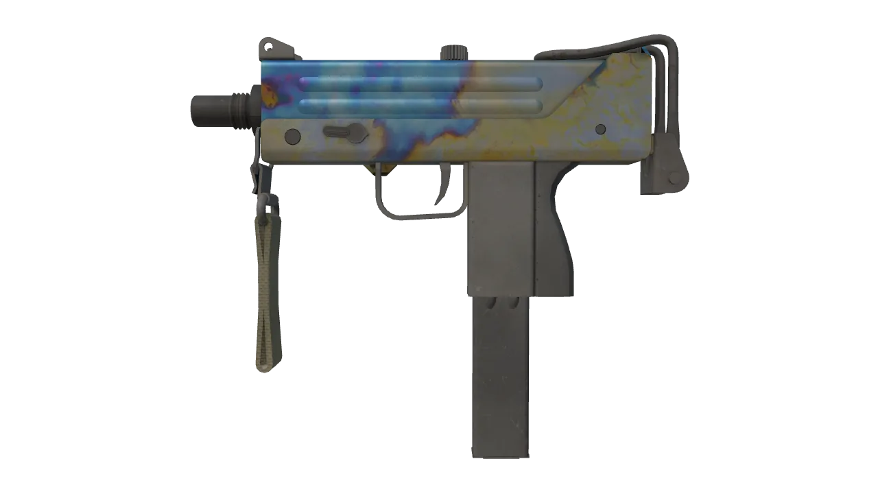 MAC-10 | Case Hardened seed #458, front