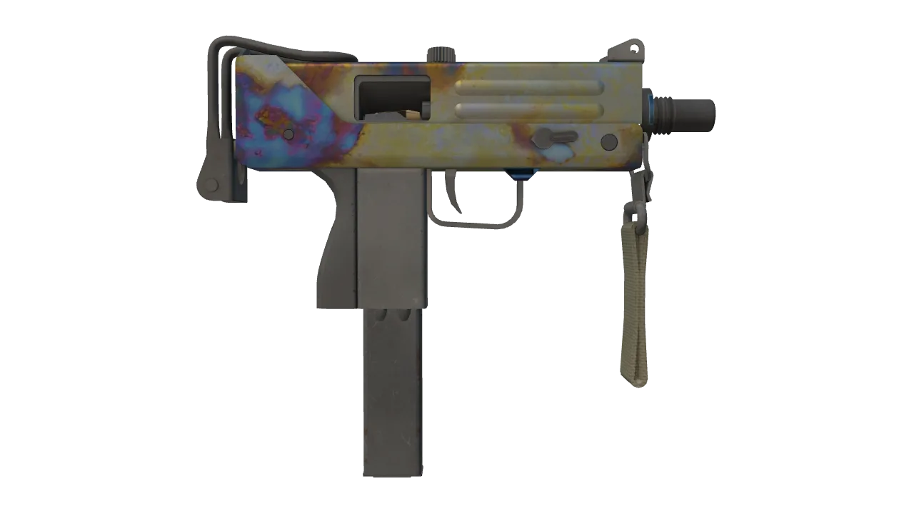 MAC-10 | Case Hardened seed #462, back
