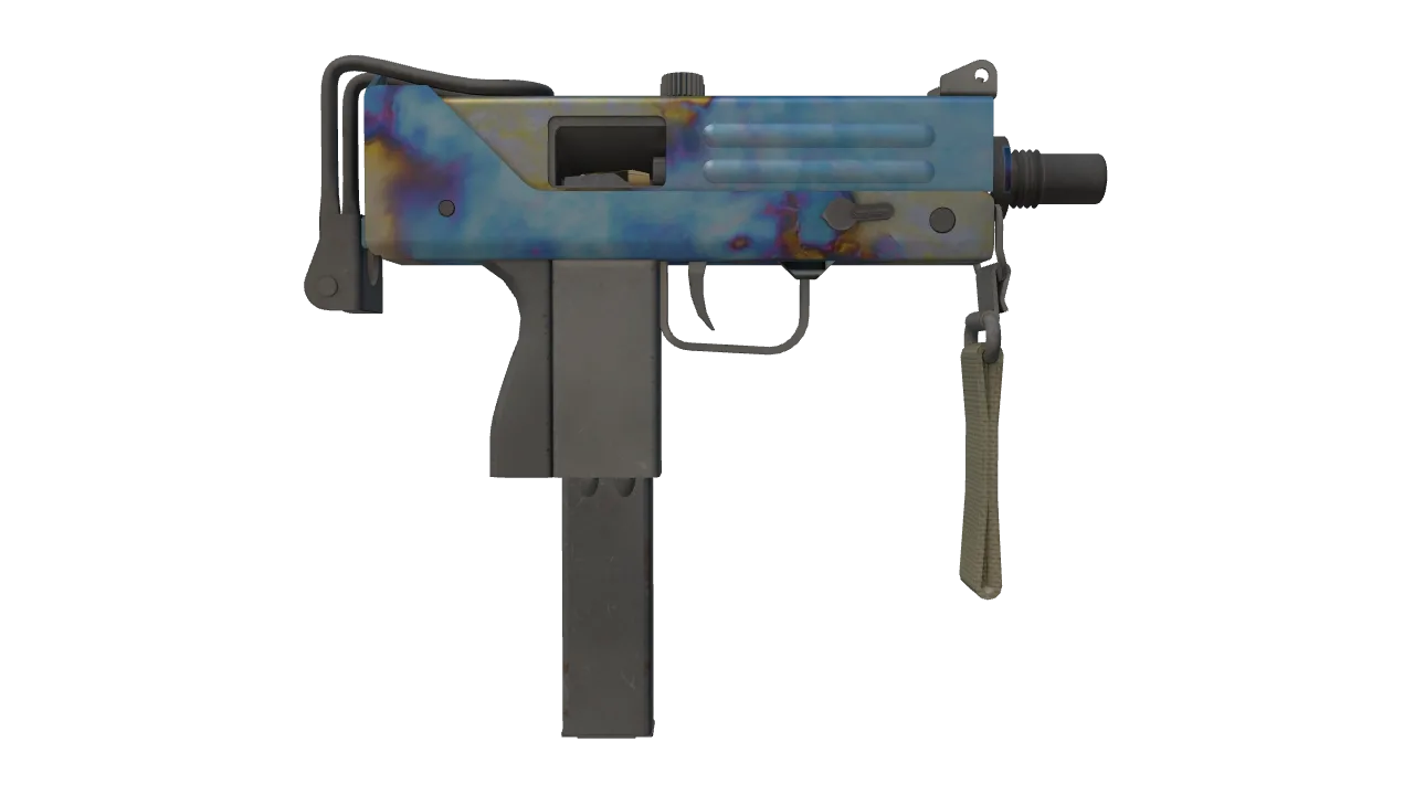 MAC-10 | Case Hardened seed #464, back