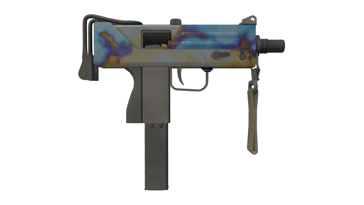 MAC-10 | Case Hardened seed #489, back