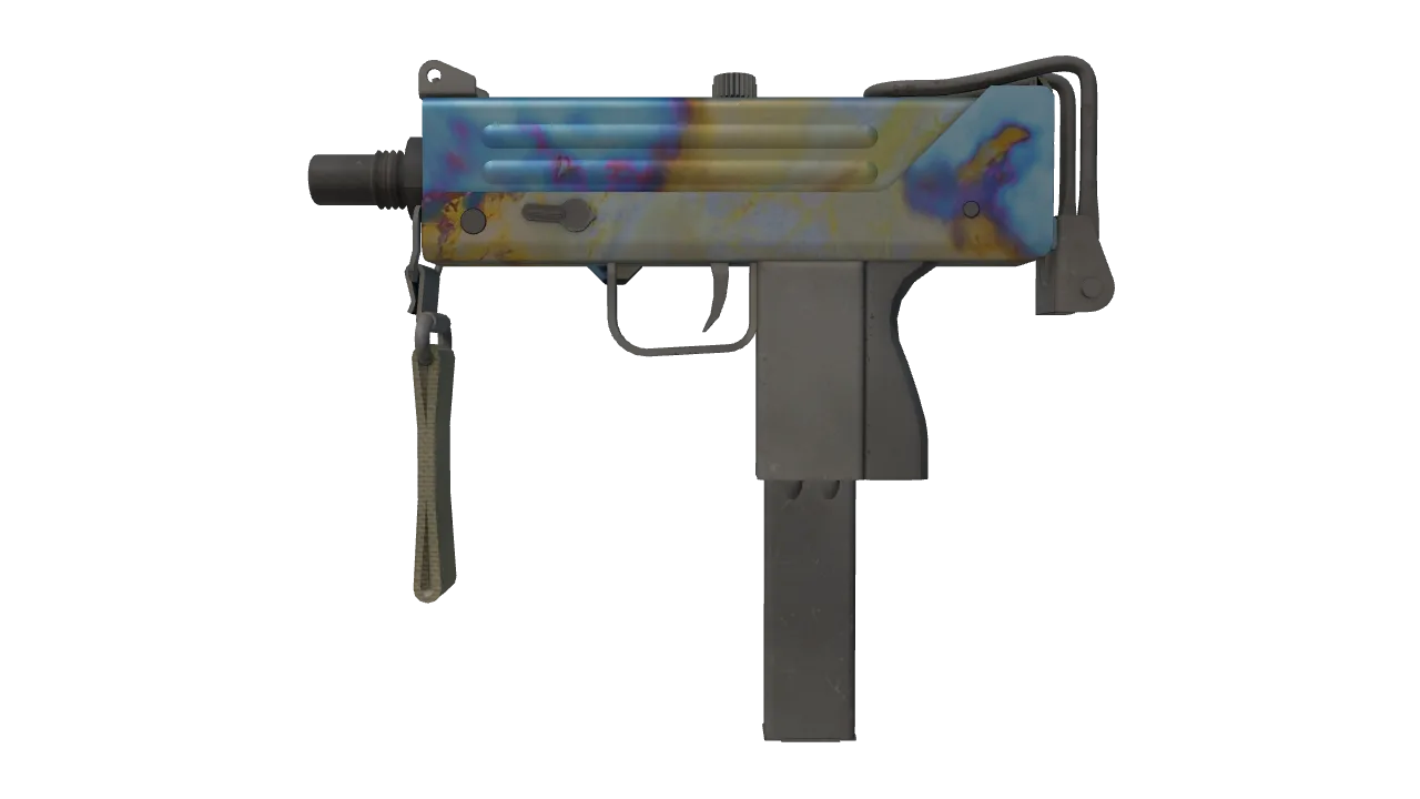 MAC-10 | Case Hardened seed #489, front