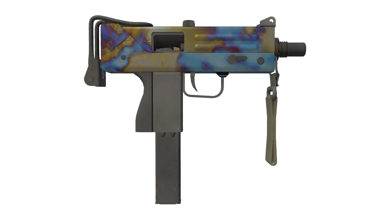 MAC-10 | Case Hardened seed #499, back