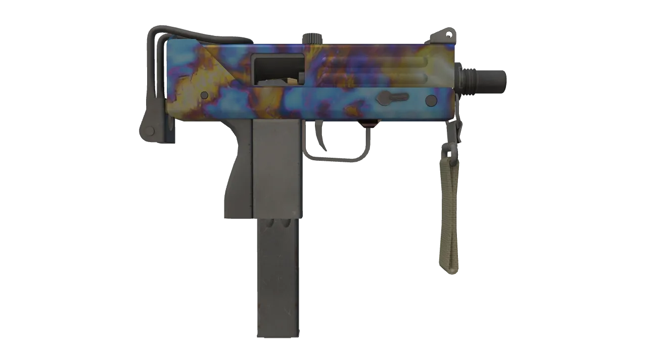 MAC-10 | Case Hardened seed #500, back