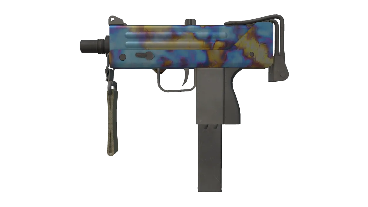 MAC-10 | Case Hardened seed #500, front