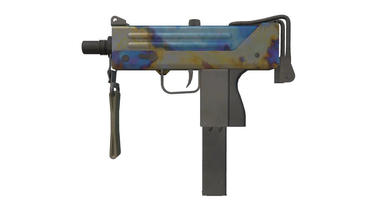 MAC-10 | Case Hardened seed #501, front