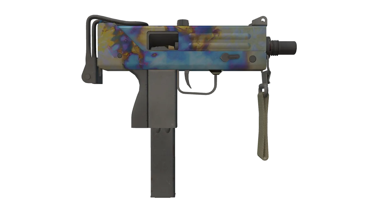 MAC-10 | Case Hardened seed #513, back