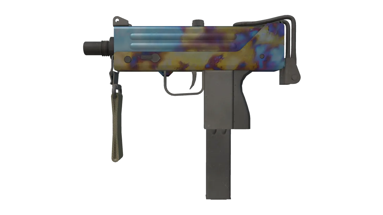 MAC-10 | Case Hardened seed #518, front