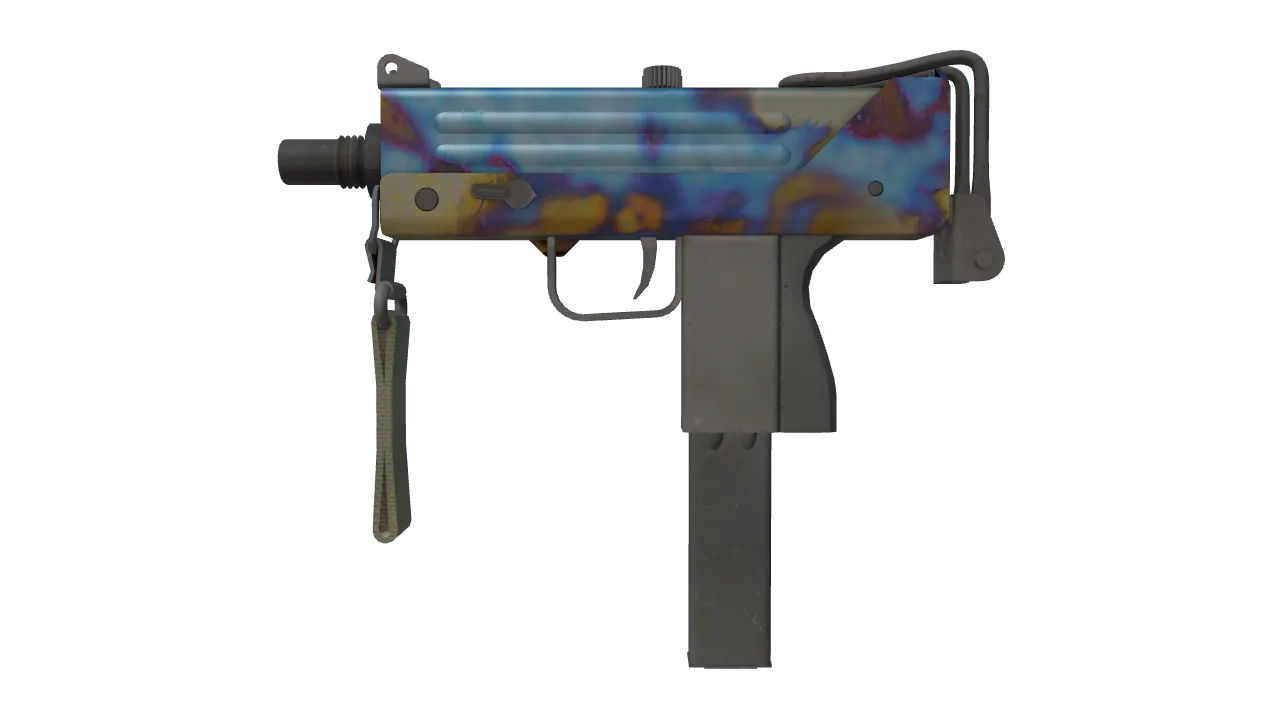 MAC-10 | Case Hardened seed #523, front