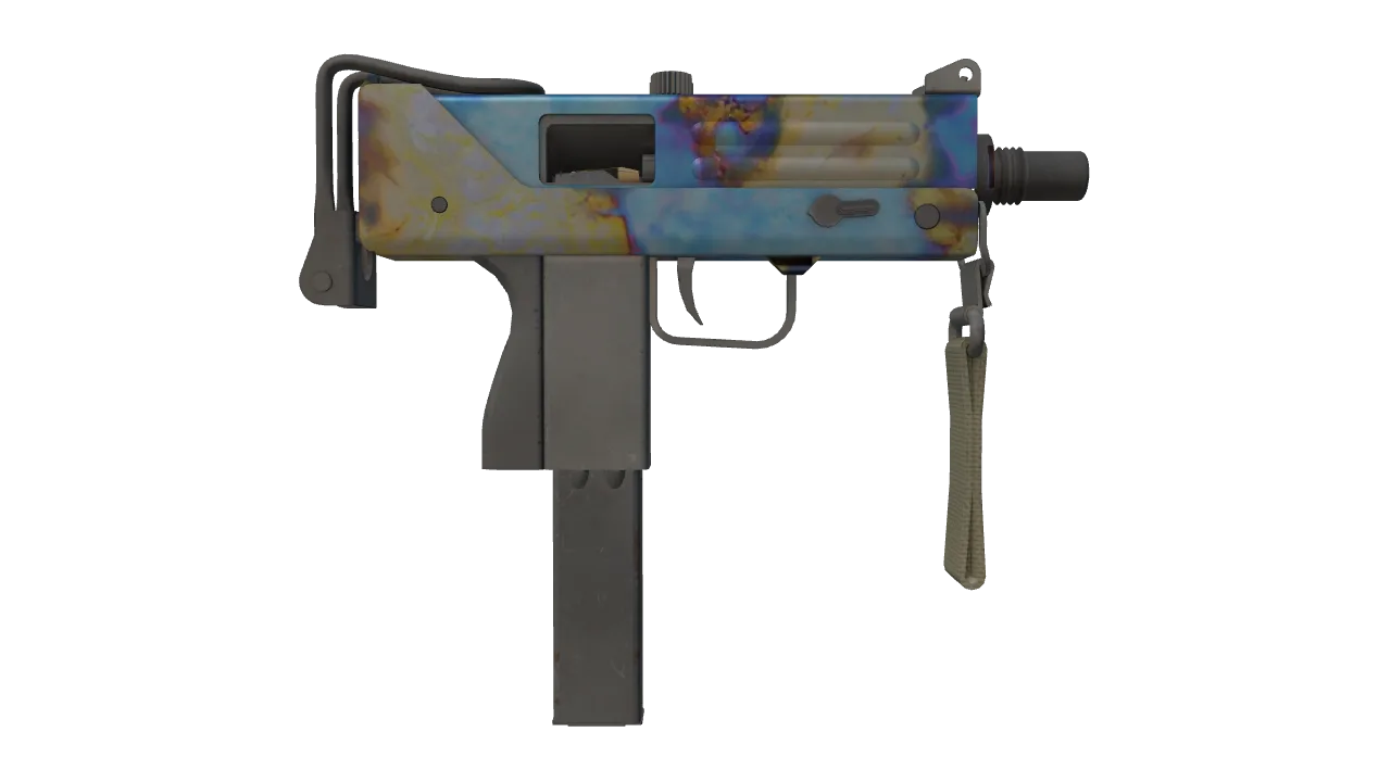 MAC-10 | Case Hardened seed #528, back