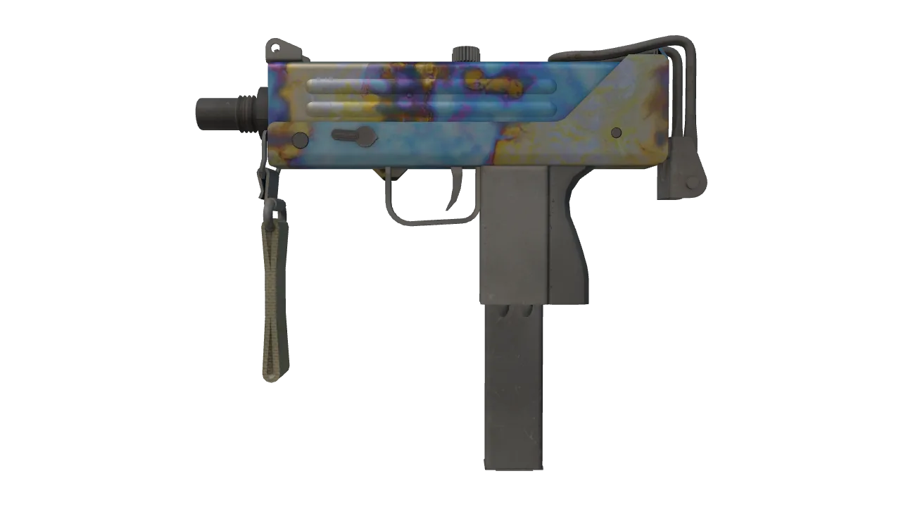 MAC-10 | Case Hardened seed #528, front