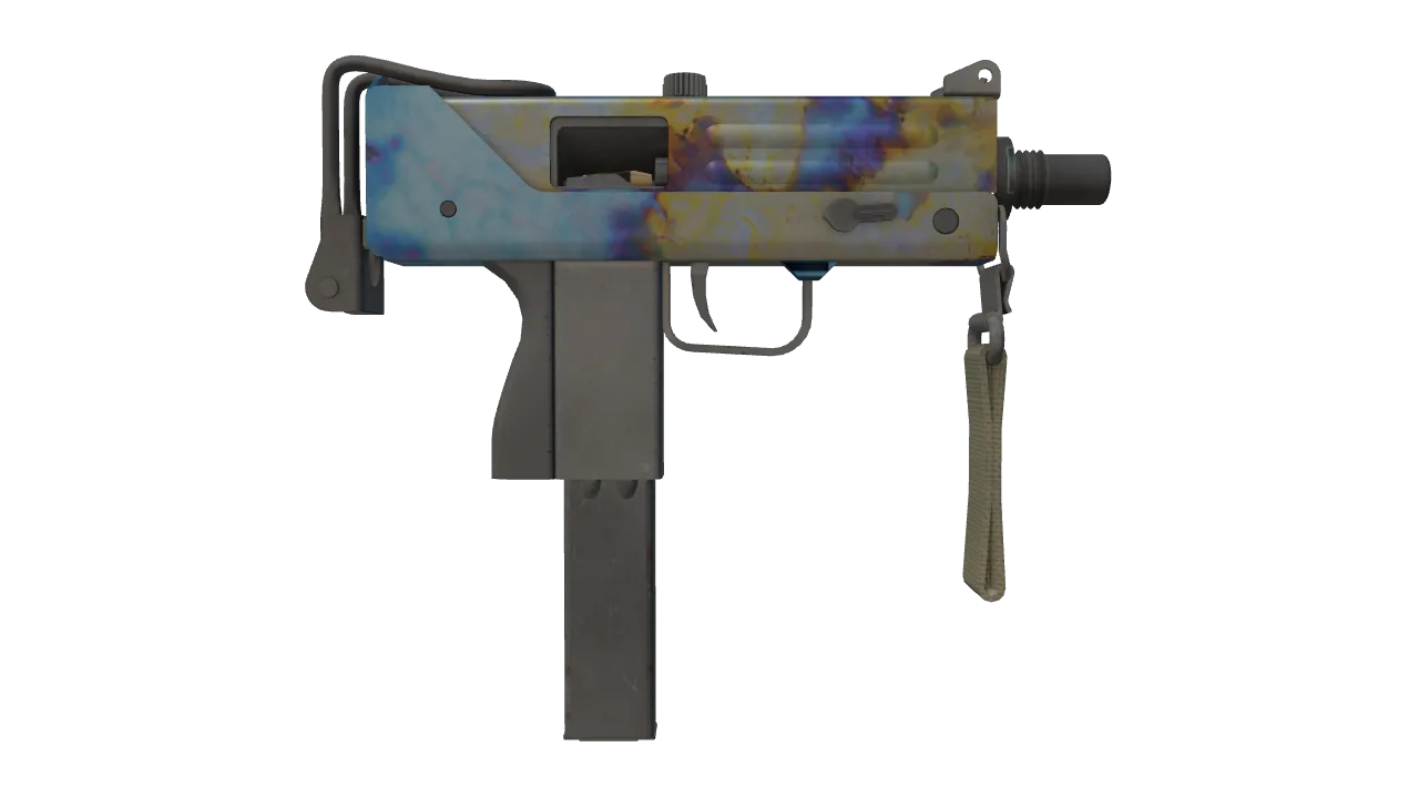 MAC-10 | Case Hardened seed #553, back