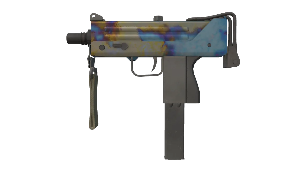 MAC-10 | Case Hardened seed #553, front
