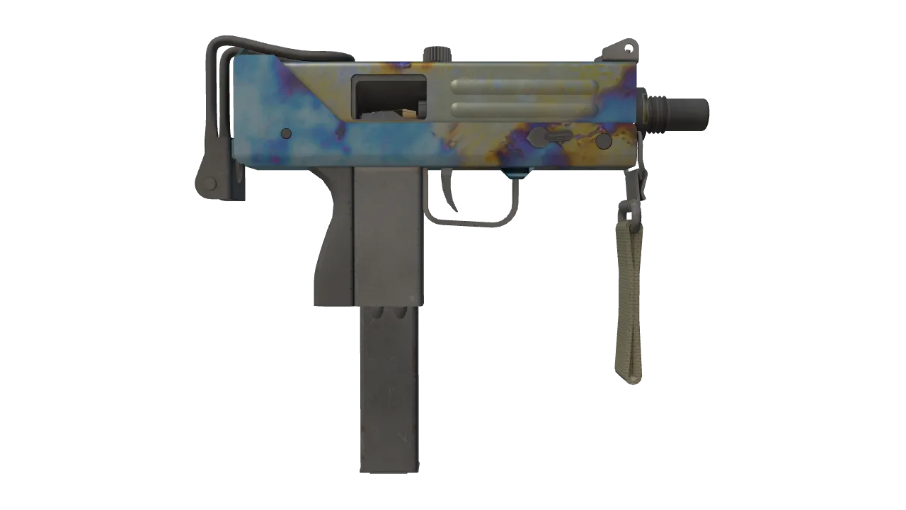 MAC-10 | Case Hardened seed #566, back