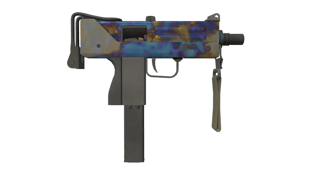 MAC-10 | Case Hardened seed #58, back