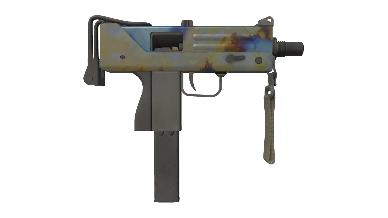 MAC-10 | Case Hardened seed #583, back