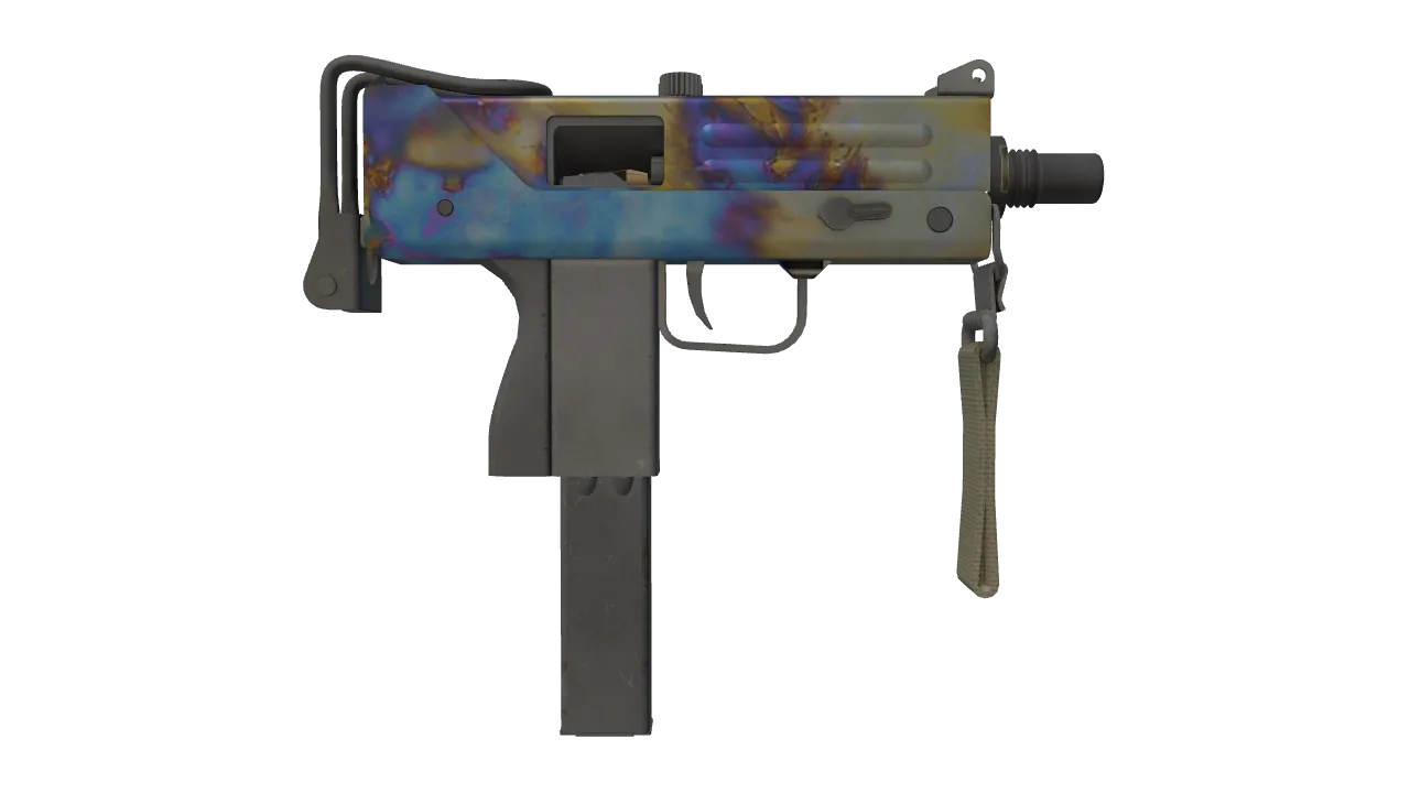 MAC-10 | Case Hardened seed #586, back