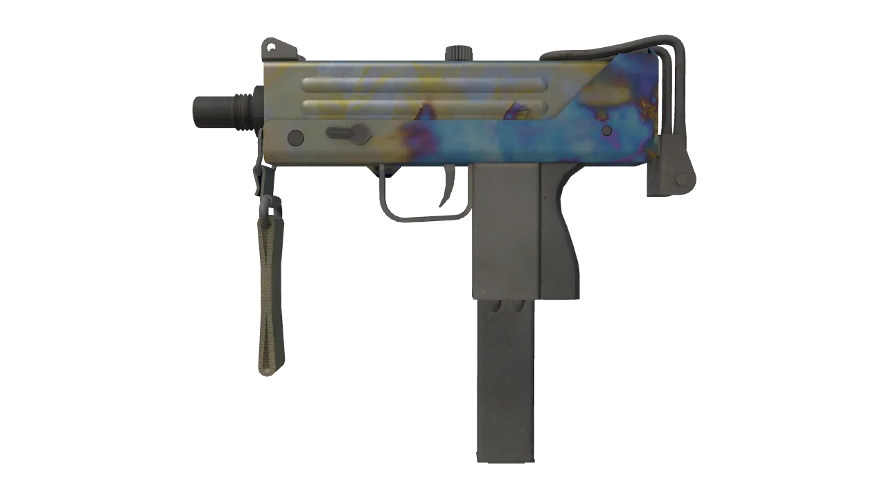 MAC-10 | Case Hardened seed #586, front