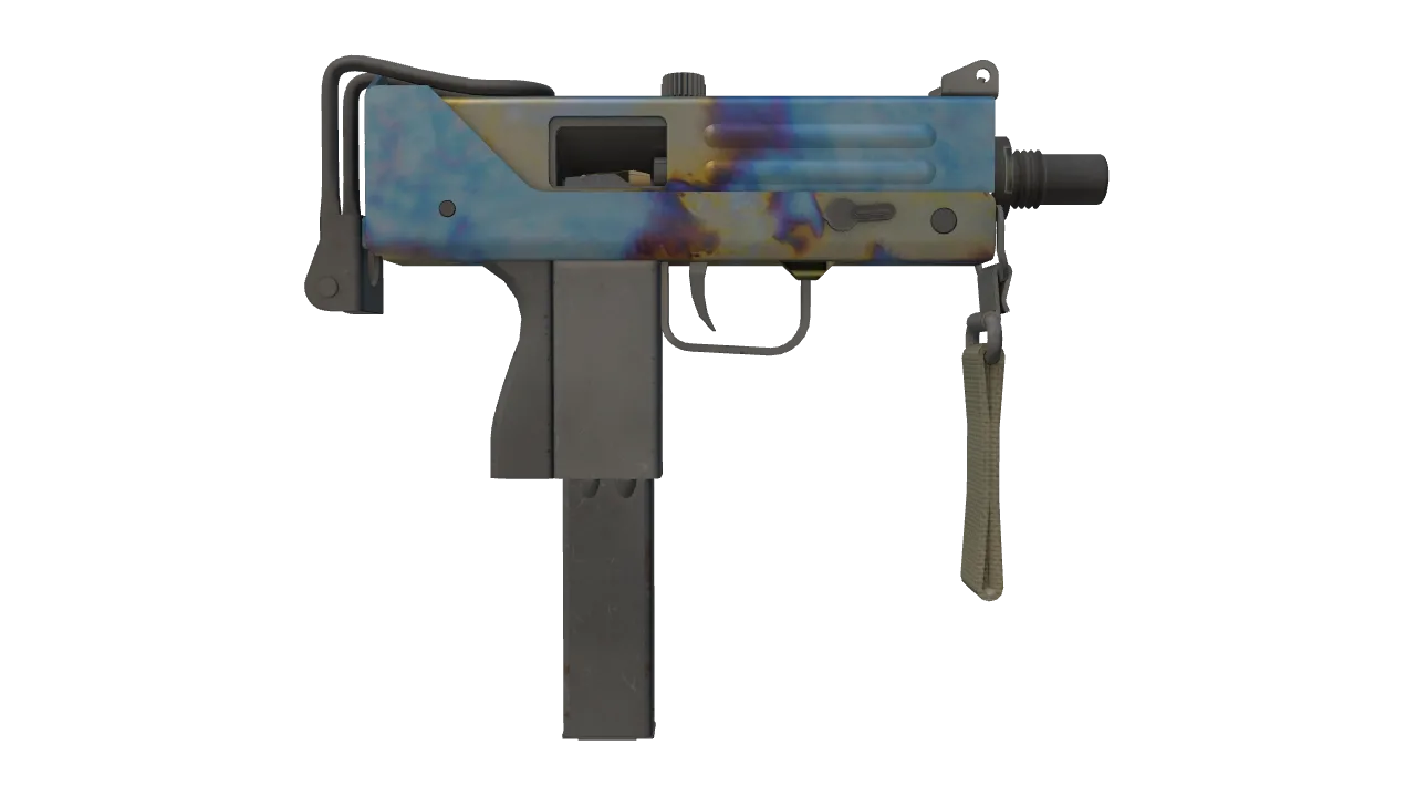 MAC-10 | Case Hardened seed #587, back
