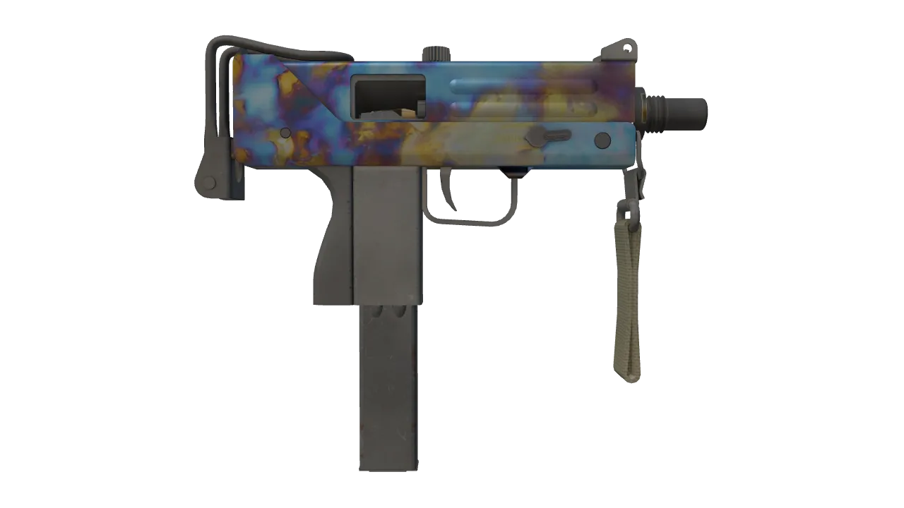 MAC-10 | Case Hardened seed #598, back