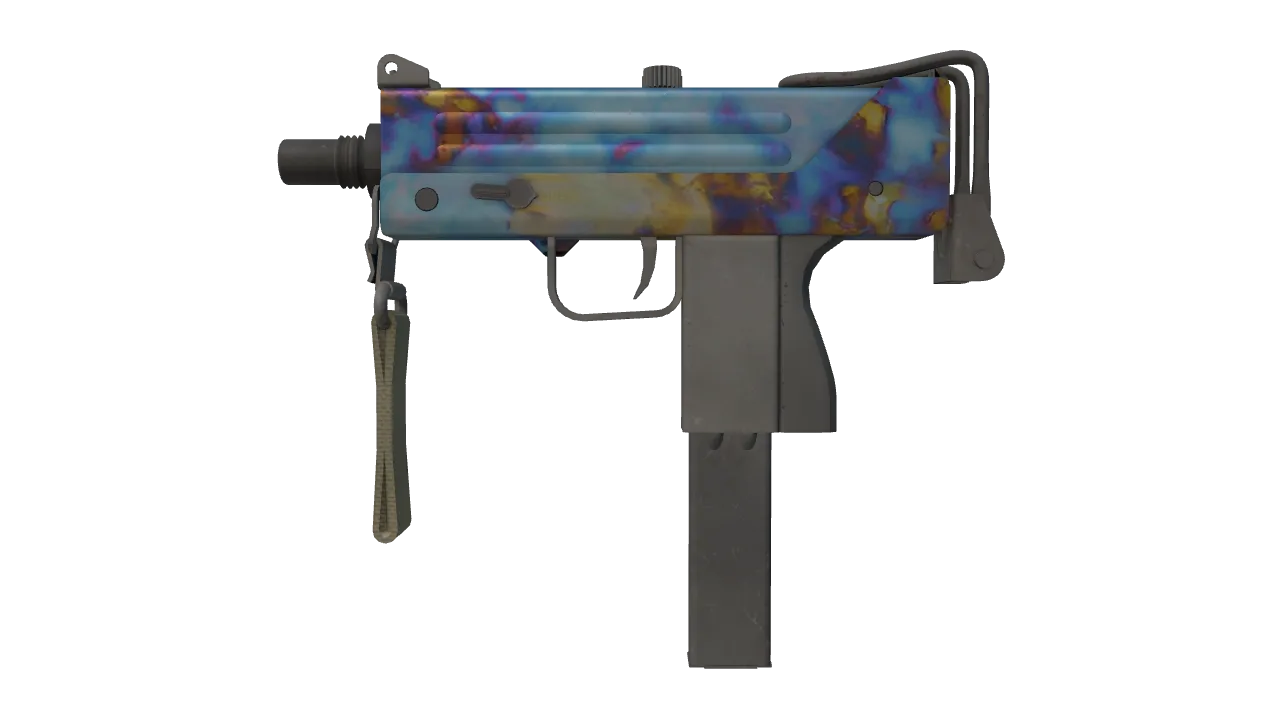 MAC-10 | Case Hardened seed #598, front
