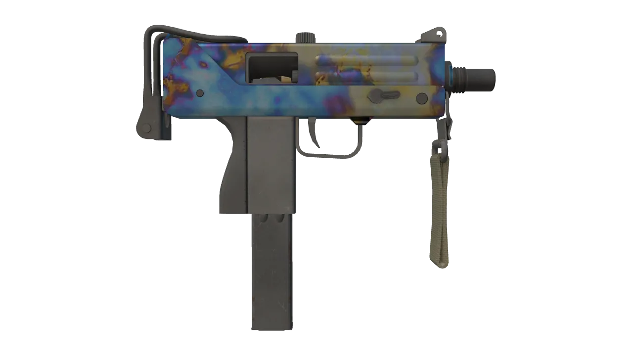 MAC-10 | Case Hardened seed #604, back