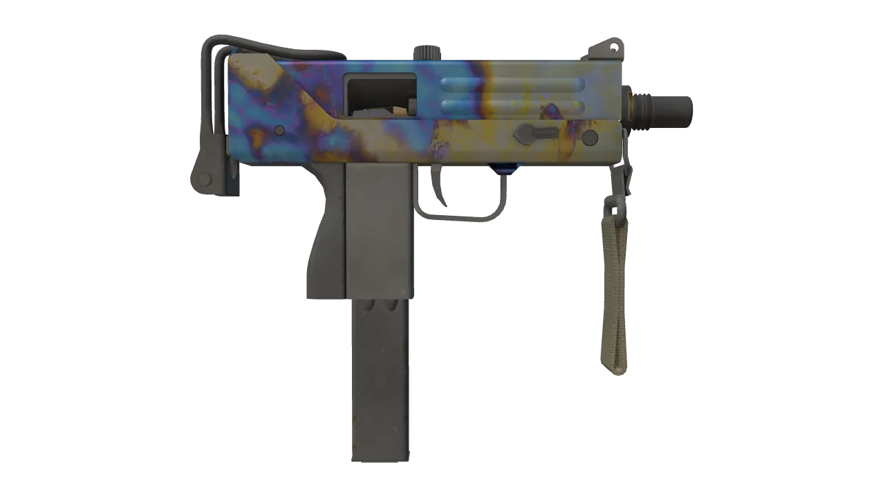 MAC-10 | Case Hardened seed #613, back