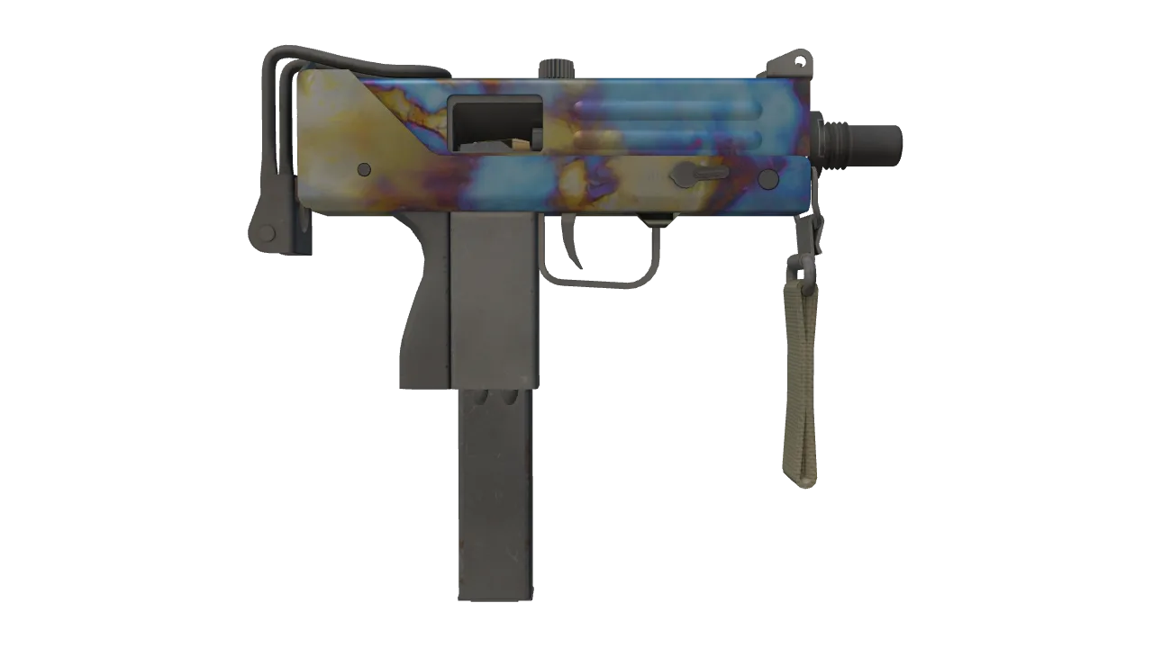 MAC-10 | Case Hardened seed #615, back