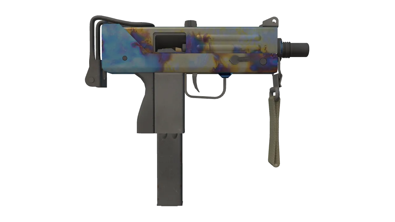 MAC-10 | Case Hardened seed #617, back