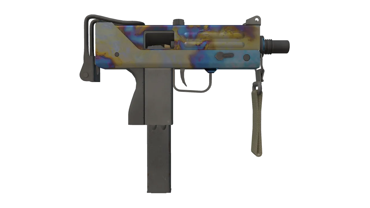 MAC-10 | Case Hardened seed #632, back