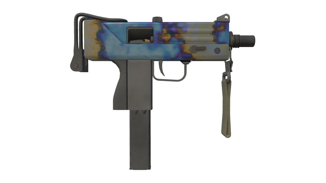 MAC-10 | Case Hardened seed #633, back