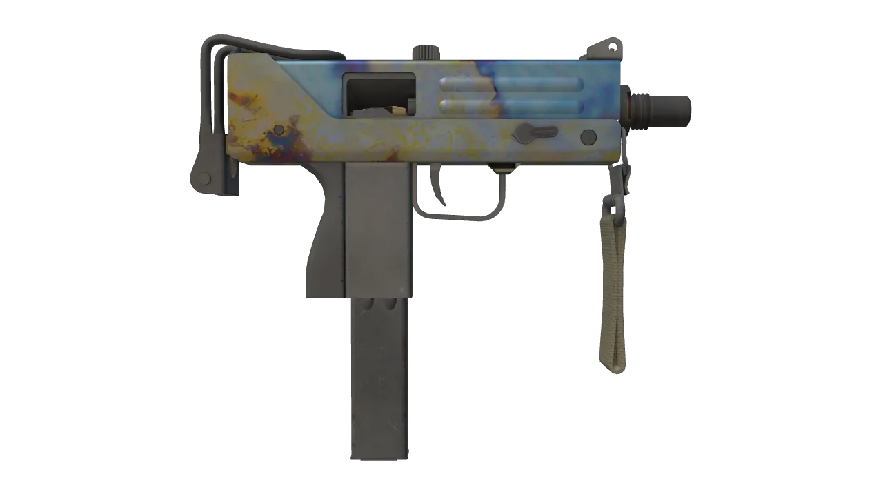 MAC-10 | Case Hardened seed #640, back