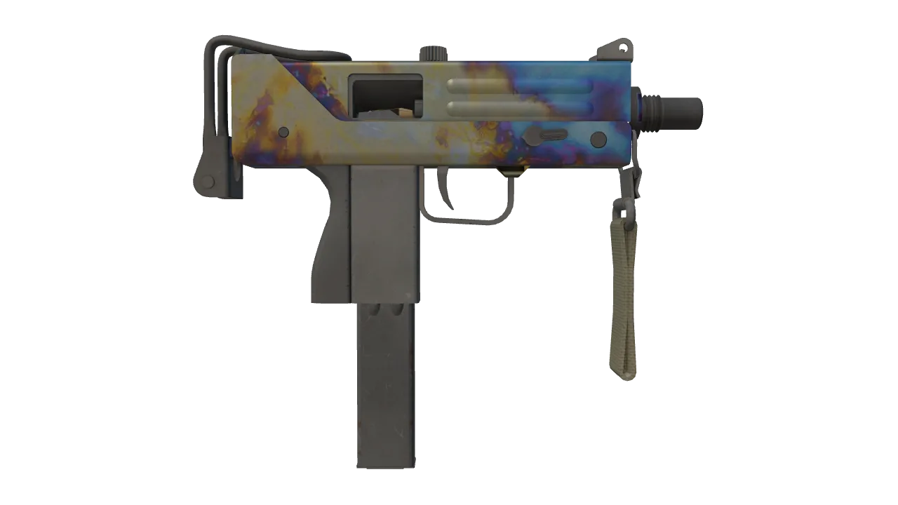 MAC-10 | Case Hardened seed #644, back