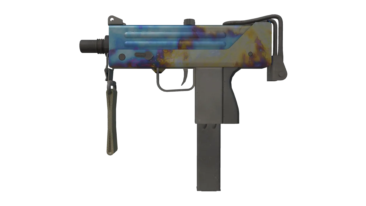 MAC-10 | Case Hardened seed #644, front